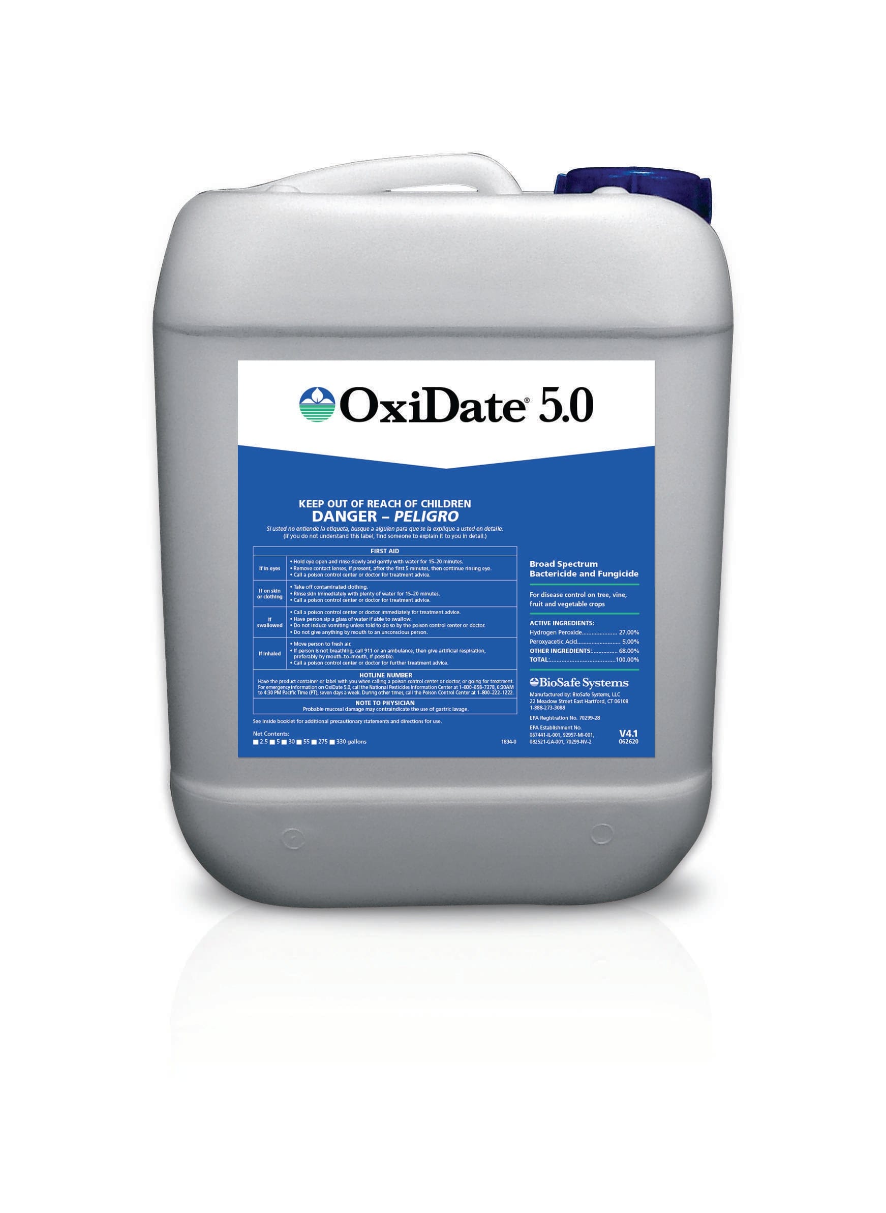 BioSafe Crop Protection 5 Gallon OxiDate 5.0