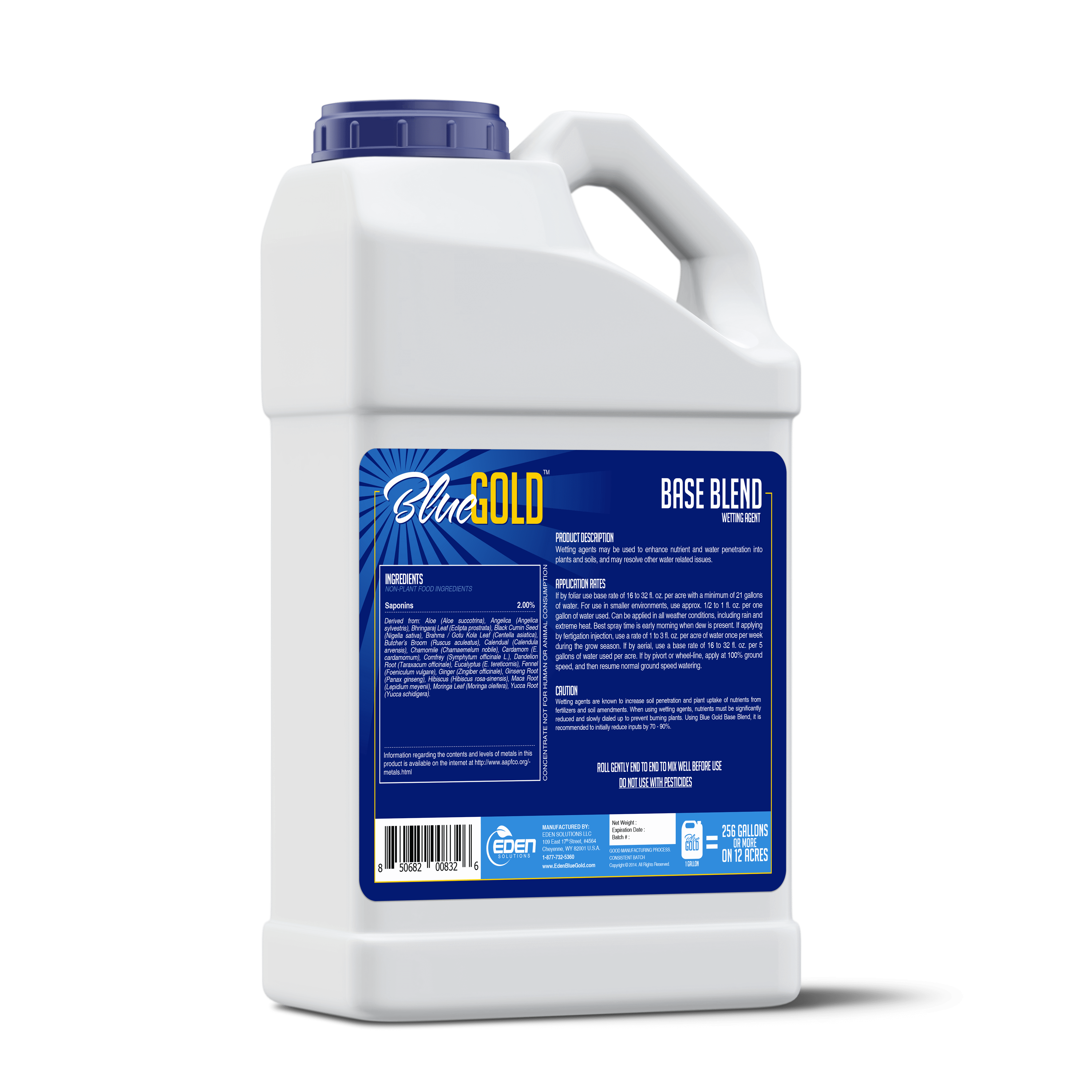 Eden Solutions, LLC Adjuvants Eden Blue Gold Base