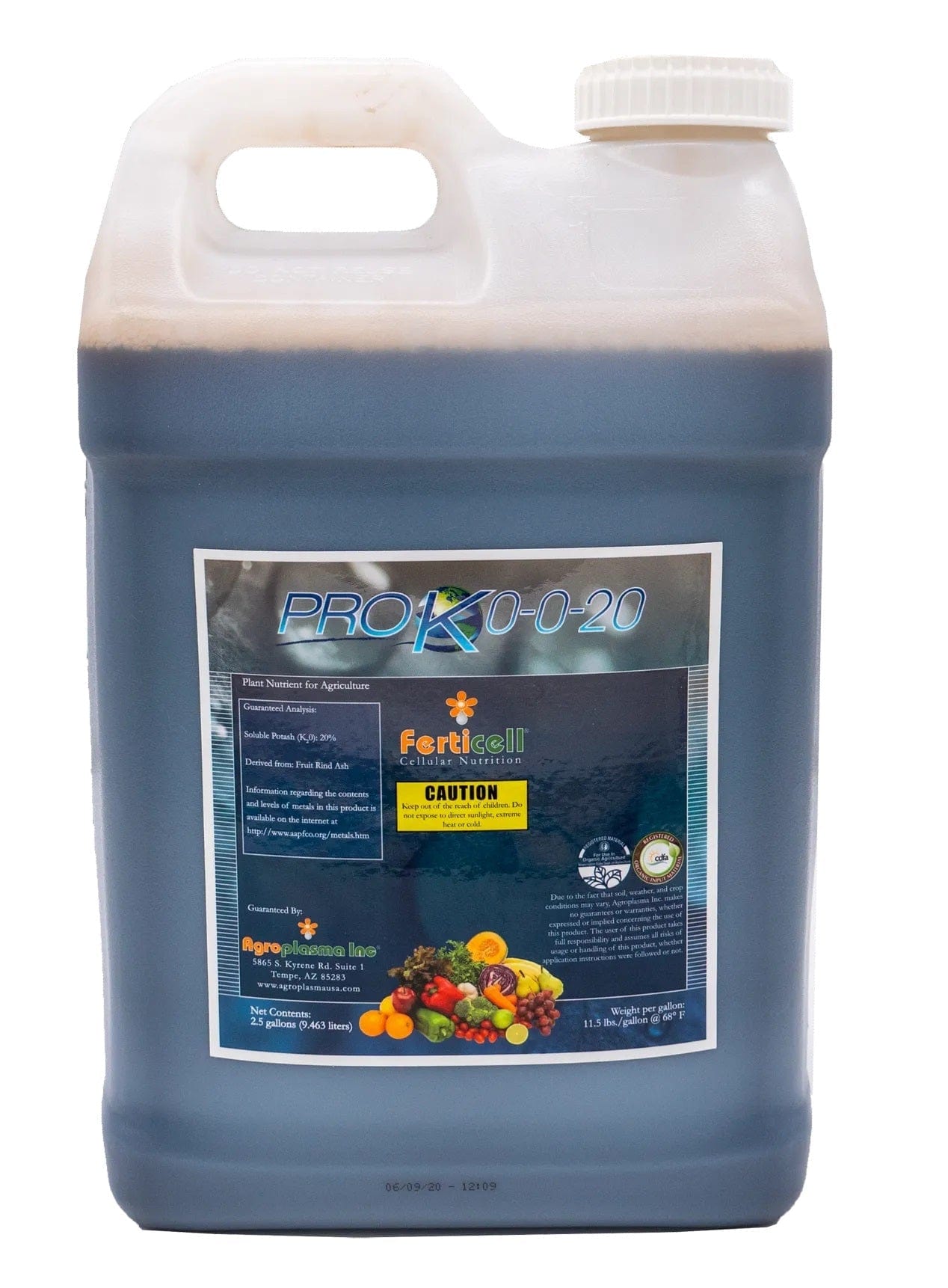 ferticell Fertilizer 5 gal Pro K 0-0-20
