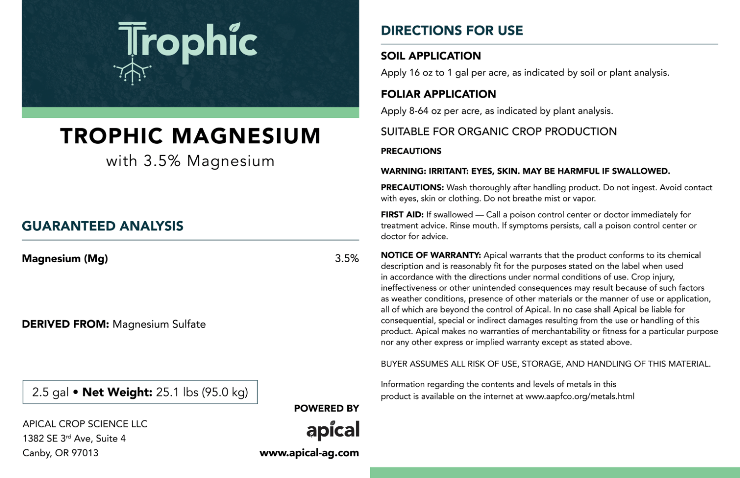 Trophic Mineral Trophic Magnesium