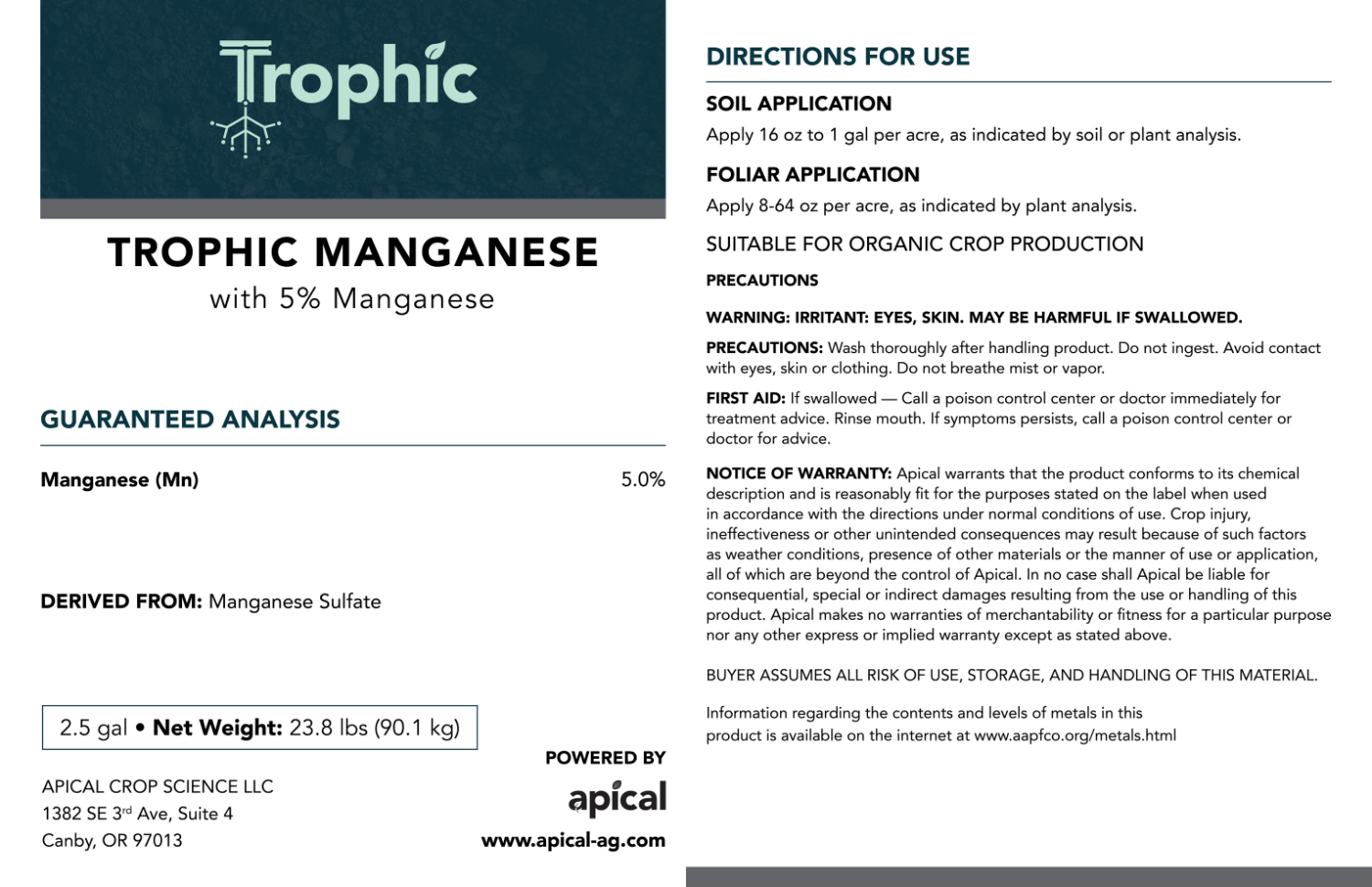 Trophic Mineral Trophic Manganese