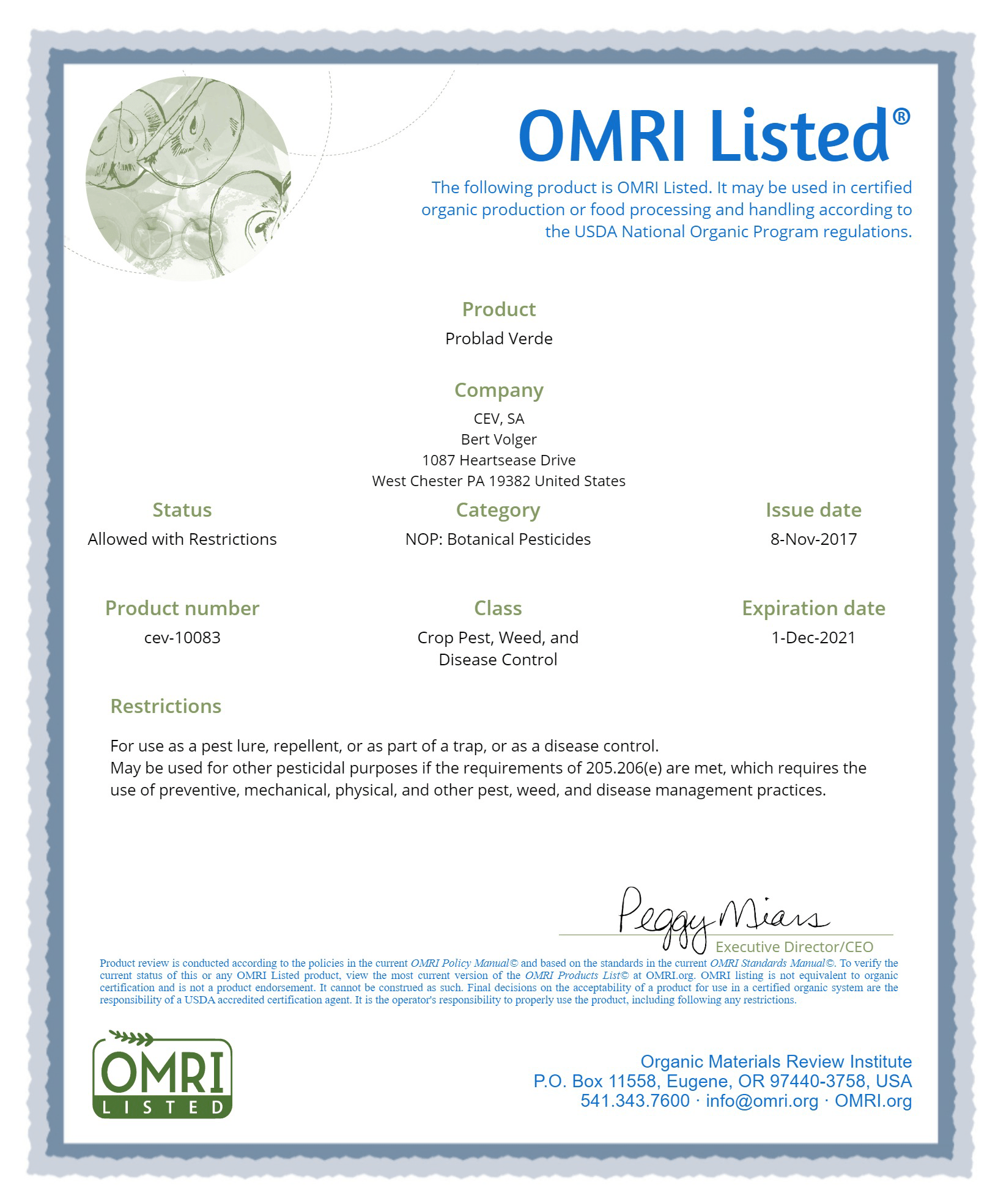 Apical Crop Science 2.5 gallons ProBlad Verde