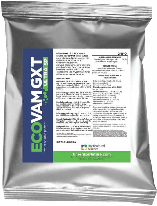 Horticultural Alliance Microbial inoculants EcoVam GXT Ultra SP