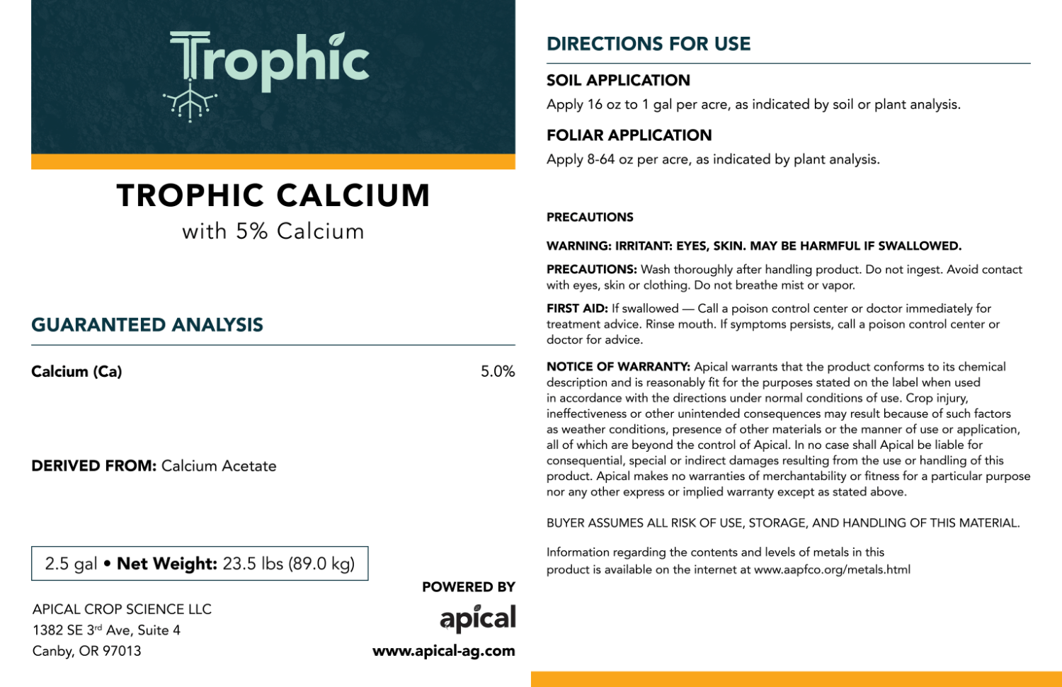 Trophic Mineral Trophic Calcium