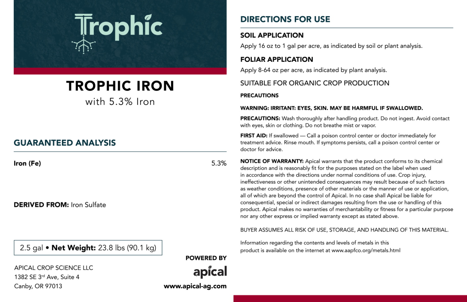 Trophic Mineral Trophic Iron