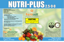 Load image into Gallery viewer, AgroPlasmaUSA Ferticell Nutri-Plus 2.5-0-0
