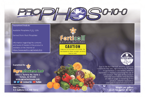 AgroPlasmaUSA 3.5 gal Ferticell ProPhos 0-10-0