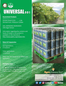 AgroPlasmaUSA Ferticell Universal 0-0-1 (5 gallon)
