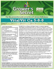 Load image into Gallery viewer, Growers Secret Grower&#39;s Secret VitalVit Ca 5-0-0  Calcium