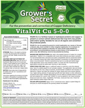 Load image into Gallery viewer, Growers Secret Grower&#39;s Secret VitalVit Cu 5-0-0 Copper
