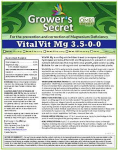 Growers Secret Grower's Secret VitalVit Mg 3.5-0-0 Magnesium