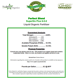 Perfect Blend Biostar Super 6 Liquid (Bulk Gallons)