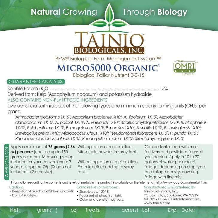Tainio Tainio Micro 5000 Organic – Beneficial Microbes and Plant Nutrients