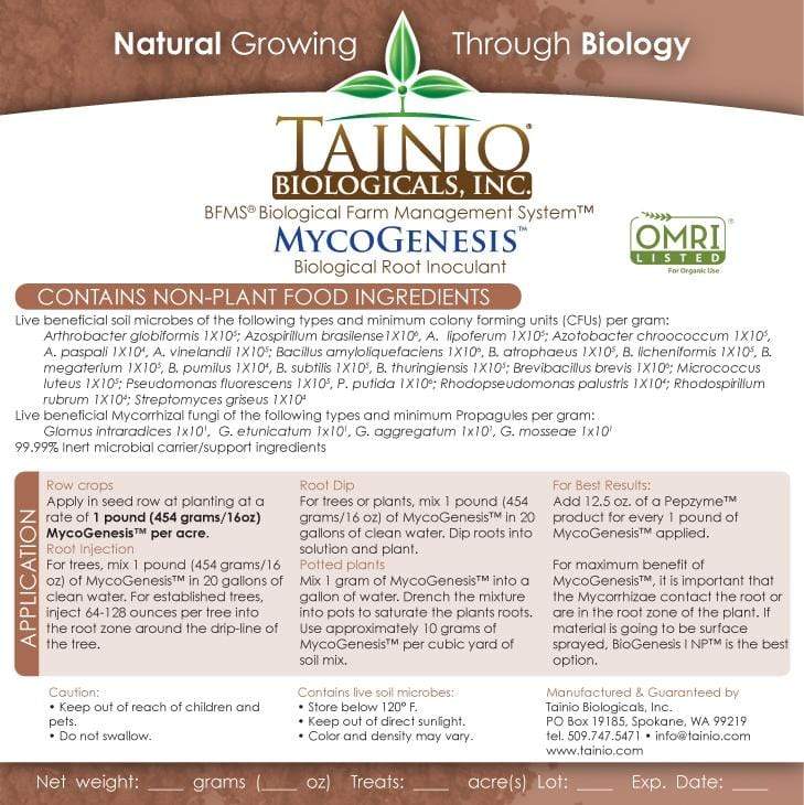Tainio Tainio MycoGenesis – Soil Based Microorganisms + Mycorrhizal Fungi